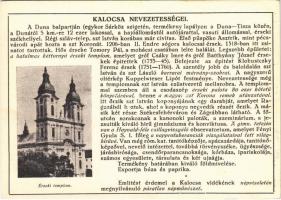 Kalocsa, Érseki templom. Kalocsa nevezetességei. Farkasfalvi Kornél kiadása (EK)