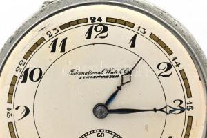 International Watch Company IWC Shaffhausen ezüst tokos zsebóra. Jelzett számlap, tok. Jelzés nélkül...