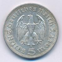 Német Harmadik Birodalom 1936A 5M Ag "Hindenburg" T:2,2-
German Third Empire 1936A 5 Reic...