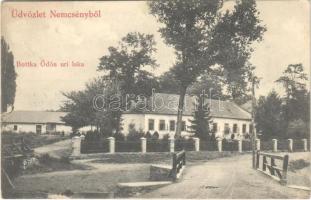 1912 Nemcsény, Nemcinany; Bottka Ödön úri laka, kastély. Botka Ödön levele édesanyjának / castle. The owner's letter to his mother (EK)