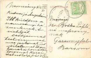 1912 Nemcsény, Nemcinany; Bottka Ödön úri laka, kastély. Botka Ödön levele édesanyjának / castle. Th...