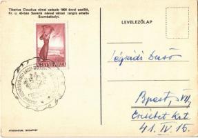 Szombathely, Emlék Szombathely 1900 éves városi múltjából. Tiberius Claudius római császár 1900 évve...