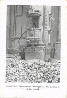 Szombathely, lebombázott székesegyház 1945. március 4. A kis szószék (EK)