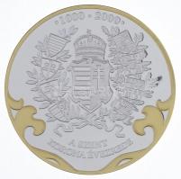 DN "A Szent Korona évezrede - A korona elhurcolása 1551" aranyozott, ezüstözött Cu emlékér...