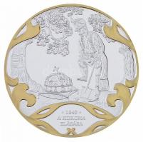 DN A Szent Korona évezrede - A korona elásása 1849 aranyozott, ezüstözött Cu emlékérem tanúsítvánnyal (40mm) T:PP