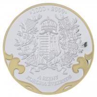 DN "A Szent Korona évezrede - II. Szilveszter pápa álma 999" aranyozott, ezüstözött Cu eml...