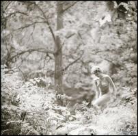 cca 1988 Menesdorfer Lajos (1941-2005) budapesti fotóművész hagyatékából 13 db vintage NEGATÍV, vala...