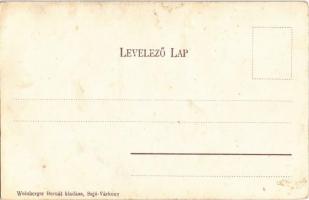 Ózd, Új kolónia részlet, vasgyári pénztár épület. Weinberger Bernát kiadása (EB)