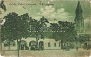 1934 Kiskunlacháza, Községháza. Fogyasztási Szövetkezet kiadása (ragasztónyom / glue marks)