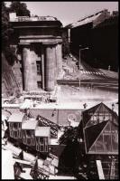 1986 Budapest, a budai sikló építése, környezeti városképpel együtt, 42 db vintage NEGATÍV, 24x36 mm