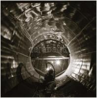 cca 1980 Budapest, metróépítés a föld alatt, 27 db vintage NEGATÍV, 6x6 cm