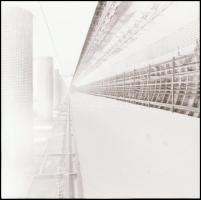 cca 1980 Budapest, metróépítés a föld alatt, 27 db vintage NEGATÍV, 6x6 cm