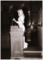 1989 Staller Ilona, ismertebb nevén Cicciolina (1951) magyar modell és olasz politikus látogatása a ...