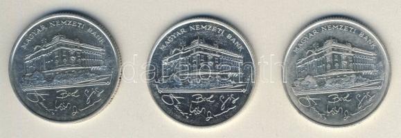 1993. 200Ft Ag "MNB" (3x) T:BU,2