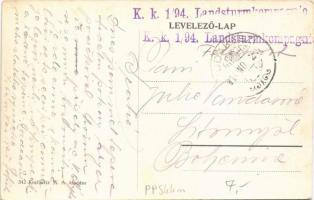 Budakeszi, látkép + "K.k. 1/94. Landsturmkompagnie"