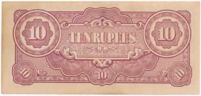 Burma / Japán megszállás 1942-1944. 10R T:II-
Burma / Japanese occupation 1942-1944. 10 Rupees C:VF...