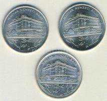 1993. 200Ft Ag "MNB" (3x) T:BU,2