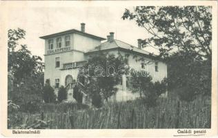 1930 Balatonalmádi, Családi pensió. Weinstock Ernő