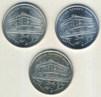 1993. 200Ft Ag "MNB" (3x) T:BU,2