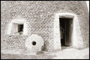 1986 Szélmalom Békés megyében, 9 db vintage NEGATÍV, 36x24 mm / windmill