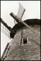 1986 Szélmalom Békés megyében, 9 db vintage NEGATÍV, 36x24 mm / windmill