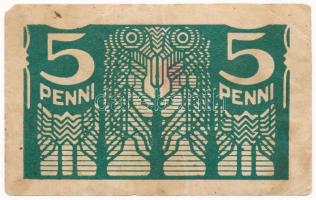 Észtország 1919. 5p T:III Estonia 1919. 5 Penni C:F Krause P#39