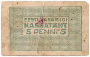 Észtország 1919. 5p T:III
Estonia 1919. 5 Penni C:F
Krause P#39