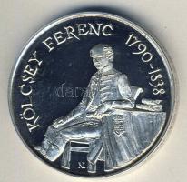 1988. "Kölcsey Ferenc" Ag emlékérem 43g T:BU