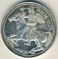 1985. "Szabolcs vezér-Nyíergyháza" Ag emlékérem 43g T:exPP