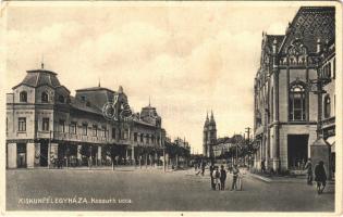 1934 Kiskunfélegyháza, Kossuth utca, üzletek. Vesszősi kiadása (fa)