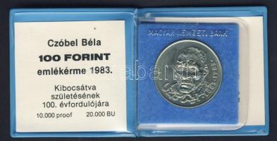 1983. 100Ft "Czóbel Béla" T:BU Eredeti tokban, tanúsítvánnyal!
