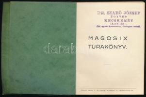 1940 Magosix túrakönyv 159p. Egészvászon kötésben
