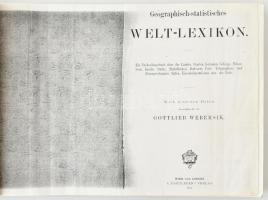 Gottlieb Webersik: Geographisches statistisches Welt-lexikon. Wien, Hartleben. 1908-as kiadás modern...