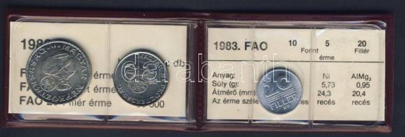 1983. 20f + 5Ft + 10Ft "FAO" T:BU Eredeti tokban, tanúsítvánnyal!