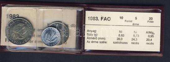 1983. 20f + 5Ft + 10Ft "FAO" T:BU Eredeti tokban, tanúsítvánnyal!
