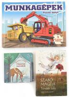 Gyerek könyv tétel: Gépek: puzzle könyv, Tündér Lala, Gryllus Vilmos: Félperces mondókák. Mind jó állapotban