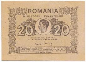 Románia 1945. 20L T:III Romania 1945. 20 Lei C:F Krause P#76