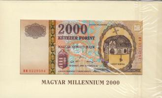2000. 2000Ft "Millenium" T:I Eredeti bontatlan díszcsomagolásban!