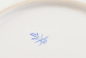 Herendi Eton mintás porcelán süteményes tányér, kézzel festett, jelzett, apró kopásnyomokkal, hajszá...