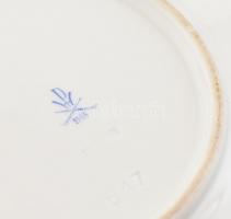 Herendi Eton mintás porcelán süteményes tányér, kézzel festett, jelzett, apró kopásnyomokkal, d: 19 ...