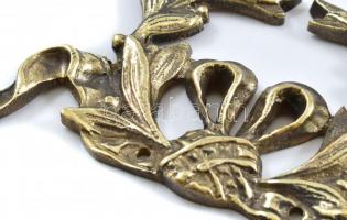 Öntött réz díszítések, bútor veretek 5 db