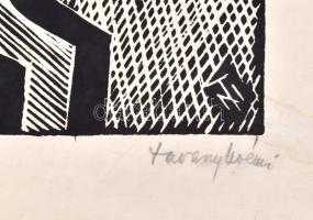 Tavaszy Noémi (1927-2018): Bartók, A csodálatos mandarin, 1981. Linómetszet, papír, jelzett és datál...