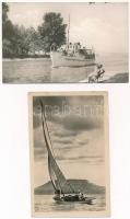 Balaton, vitorlások - 7 db modern képeslap