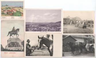 20 db főleg RÉGI történelmi magyar város képeslap vegyes minőségben / 20 mostly pre-1945 historical ...