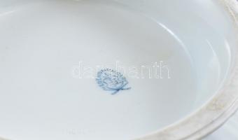 Herendi Viktória mintás kaspó . Kézzel festett, jelzett. kopással. d: 20 cm, m: 14 cm