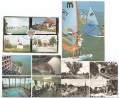 50 db MODERN magyar város képeslap: Balaton / 50 modern Hungarian town-view postcards: Balaton