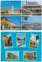 50 db MODERN magyar város képeslap: Balaton / 50 modern Hungarian town-view postcards: Balaton