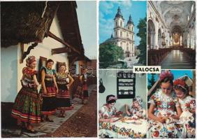 40 db MODERN magyar népviseletes motívum képeslap / 40 modern Hungarian folklore motive postcards