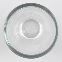 Üveg váza. Formába öntött, hibátlan. 22 cm