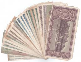 25db vegyes pengő bankjegy T:III fo